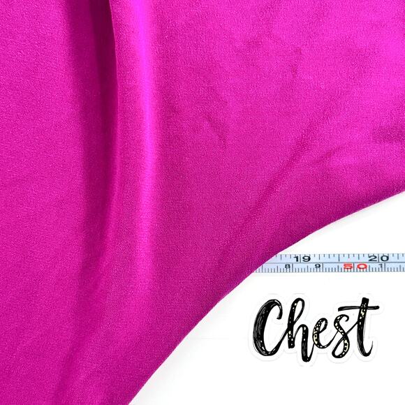 Victoria's Secret Magenta Knee-Length Dress Size S Warp Style V-Neck 3/4 Sleeve - Picture 8 of 11